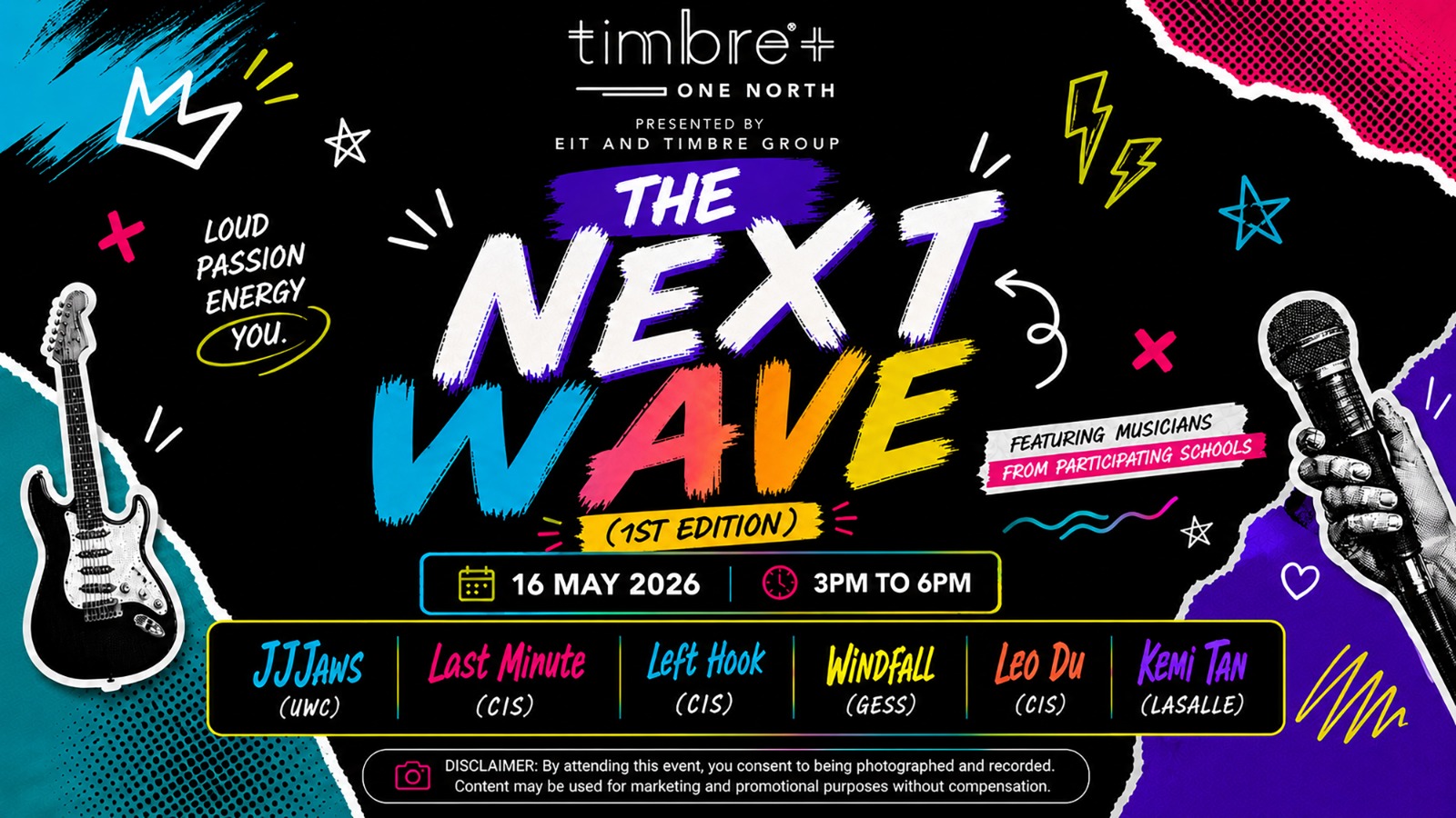 The Next Wave youth music event poster